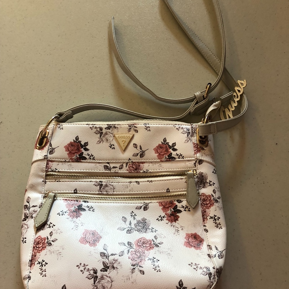 Guess floral cross body bag